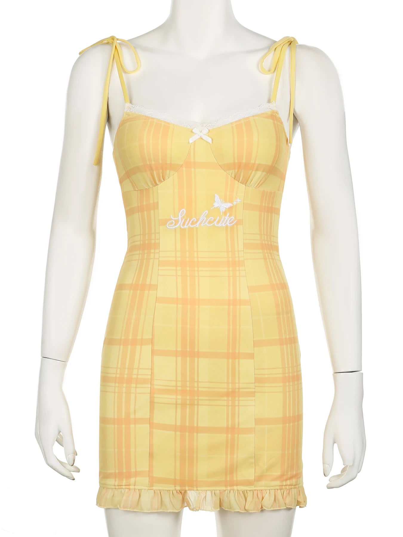 Kanten Rand Bodycon Jurk
