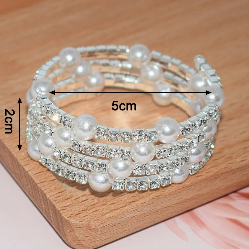 Glänzendes Perlenpracht Armband aus Diamantglanz