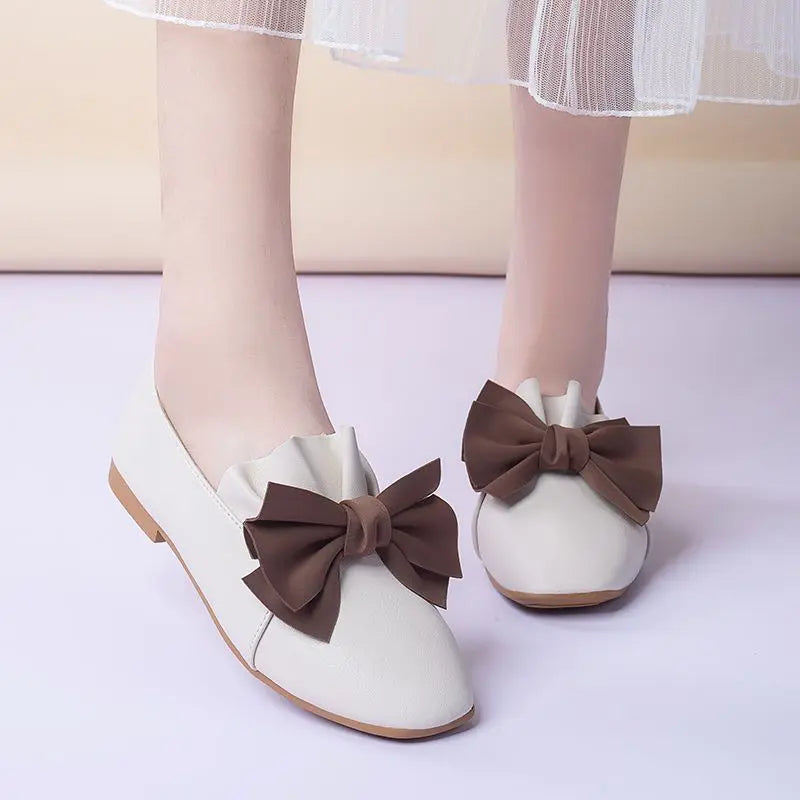 Zomerse Dames Loafers met Strik - Comfortabele Platte Schoenen van Aurora Stijl