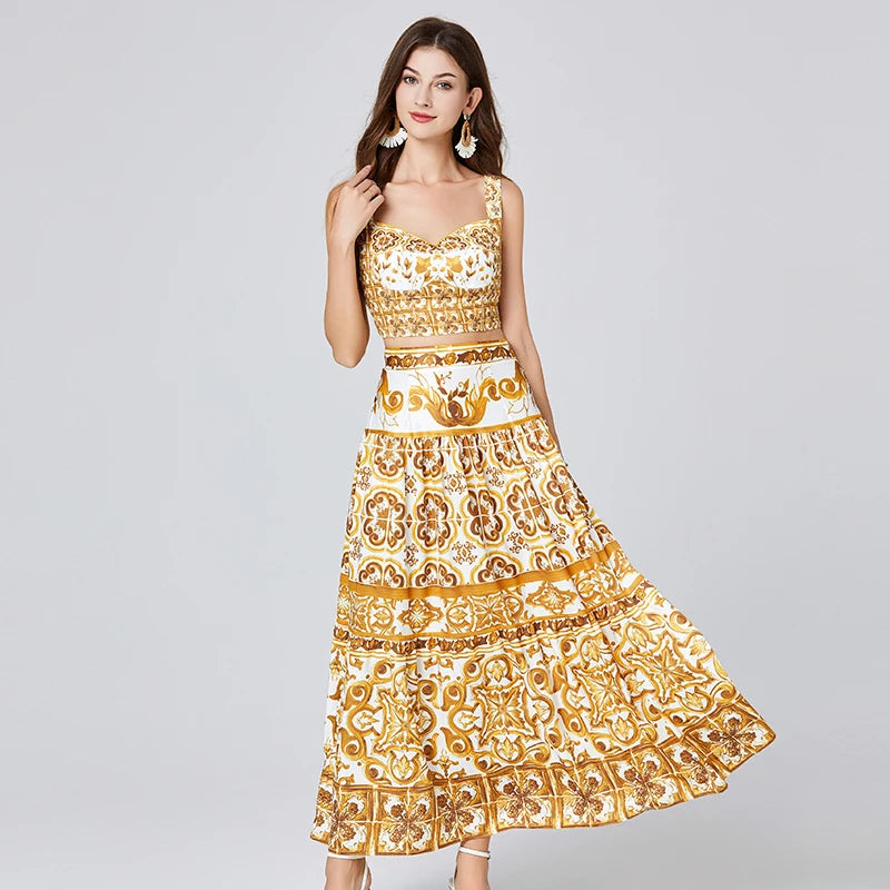 SunBlossom Zomerse Bloemen Rok Set