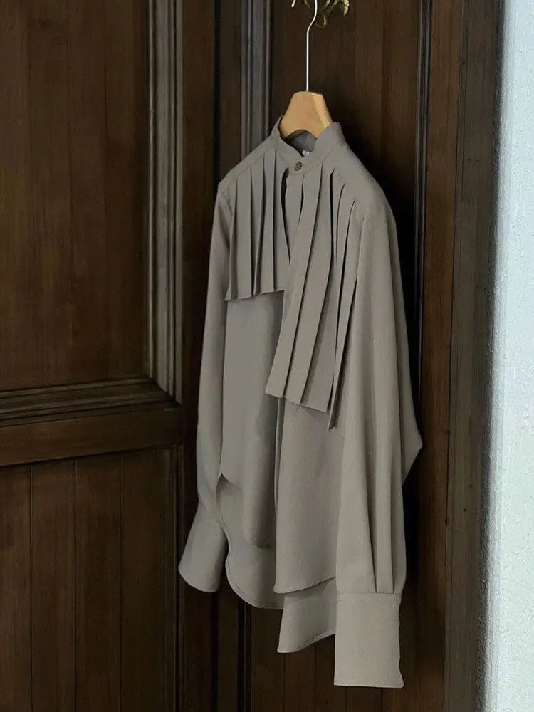 Japanese Vintage O-Neck Blouse for Women