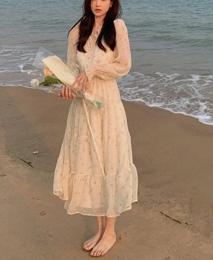 Stylish Siren V-neck Elegant Sweet Dress