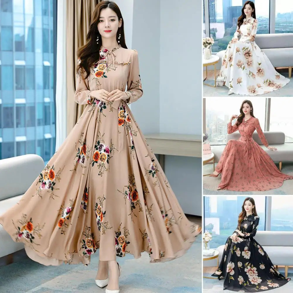 Eleganza Long Sleeve Maxi Dress