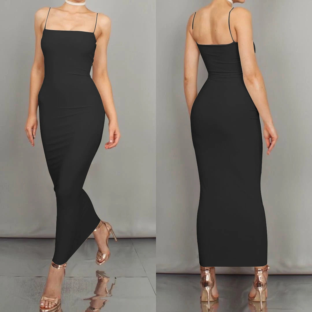 Summer Sling Sensation: Radiant Summer Dress of Dreamy Chic