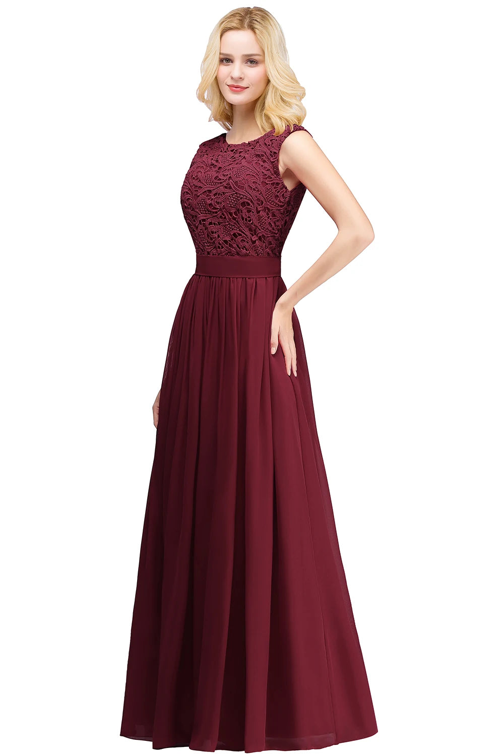 Betörende Kanten Chiffon Abendkleid von Eleganzia