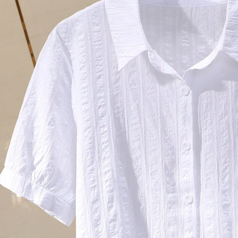 StijlVrouw Katoenen Vintage Zomerblouse