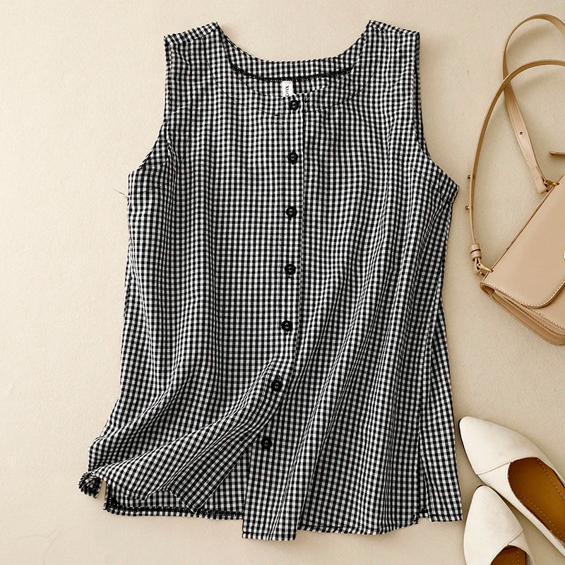 Luna Mode Set Cardigan Estivo a Quadri