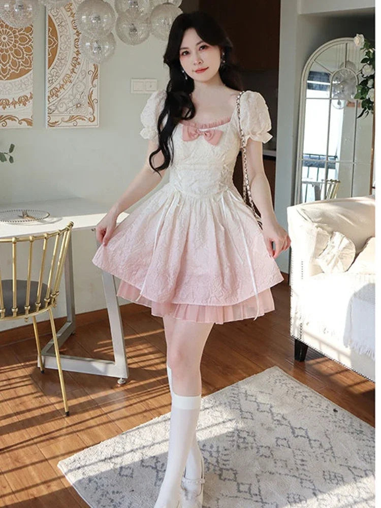 ModePracht Luxe Mini Abito Rosa per Donne