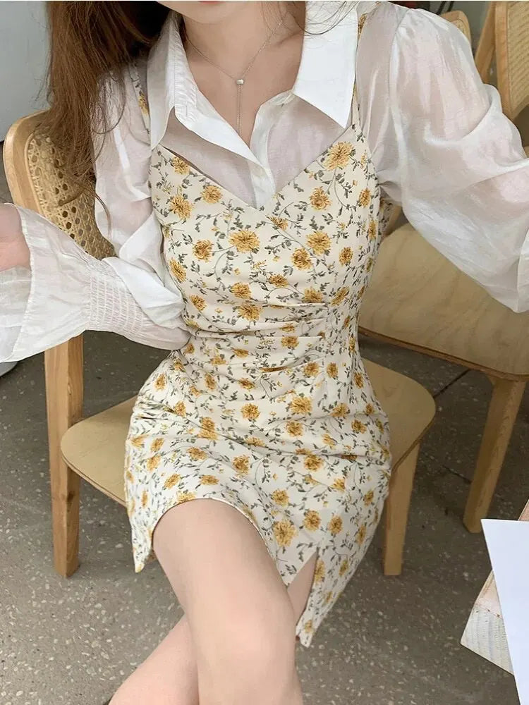 Summer Flower Strapless Dress for Sunny Days