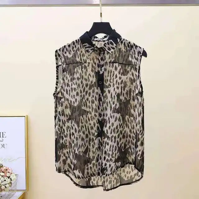 Blusa de verano con cuello polo y temperamento para mujer elegante