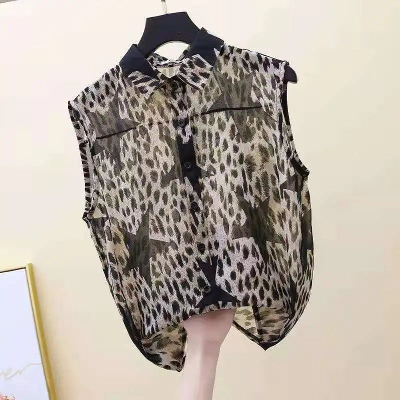 Blusa de verano con cuello polo y temperamento para mujer elegante