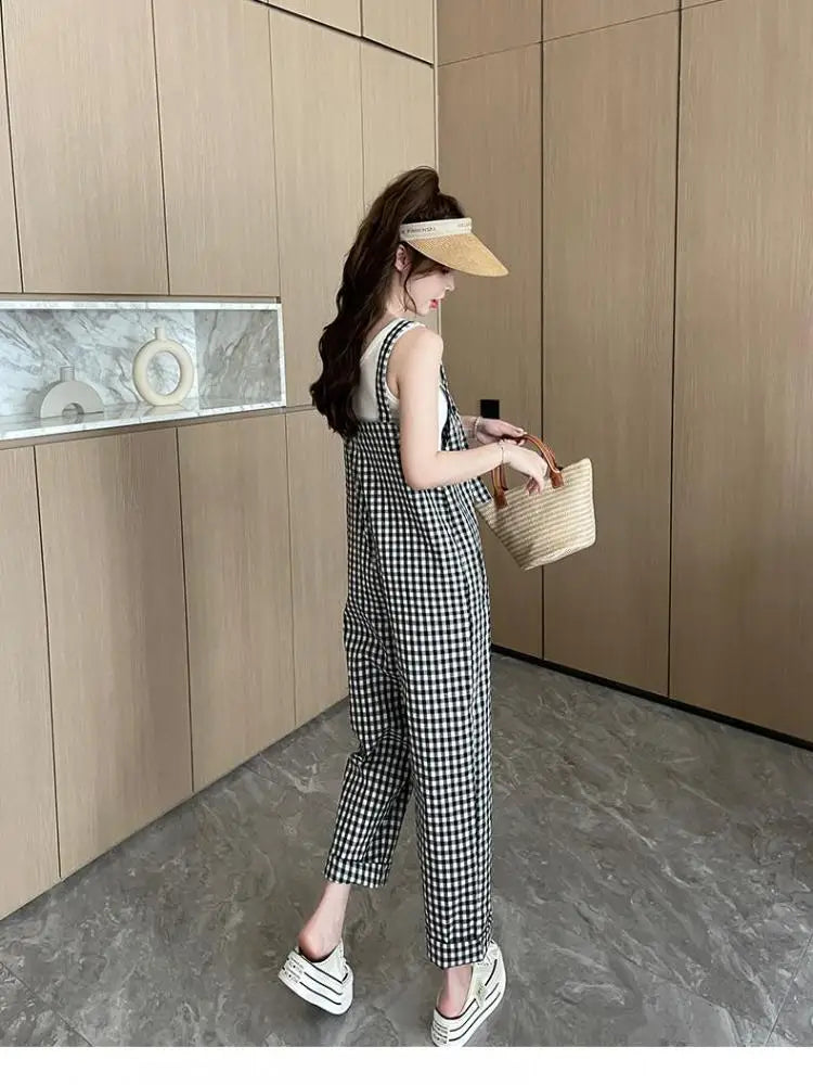 Urban Chic Mono Coreano de Cuadros