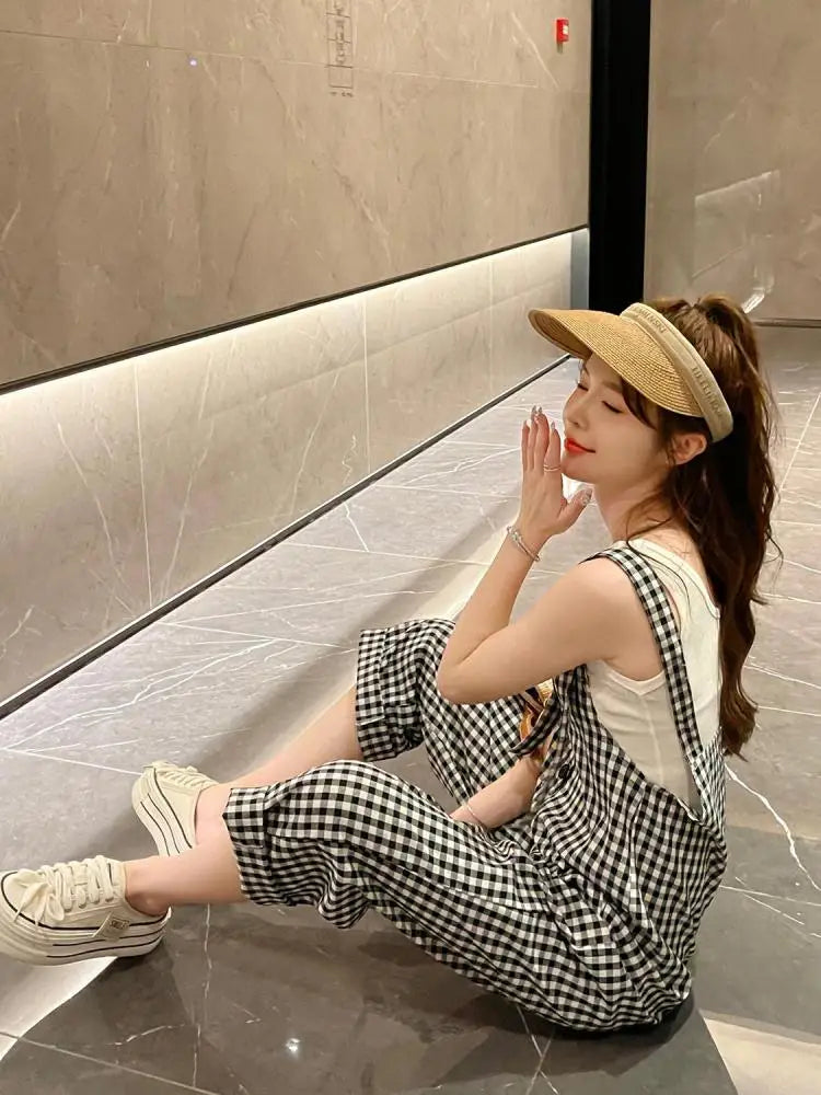 Urban Chic Mono Coreano de Cuadros