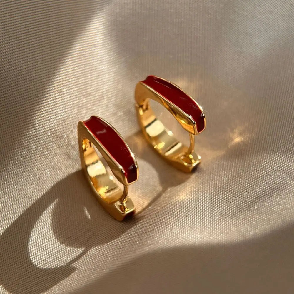 Betoverende Koreaanse Stijl Oorbellen met Glazuur