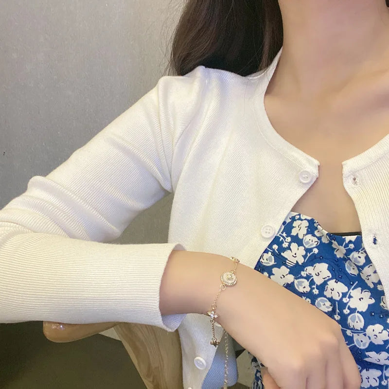 GlimGoud Nieuwe Zirkoon Ster Ketting Armband in Goud voor Vrouwen