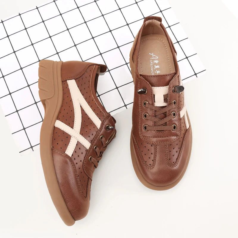 RoyalStride Lens Leather Casual Shoes