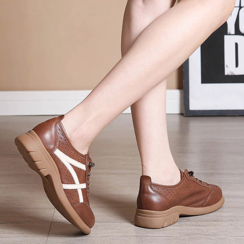 RoyalStride Lens Leather Casual Shoes