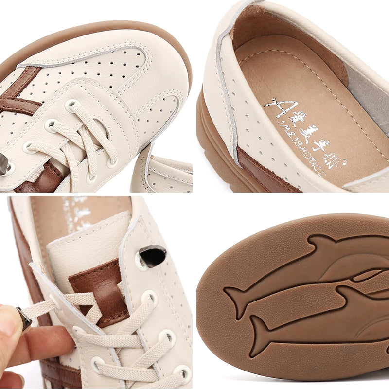 RoyalStride Lens Leather Casual Shoes