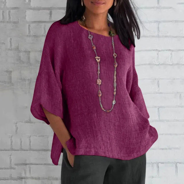 BreezeCotton Losse T-Shirt Tops voor Vrouwen