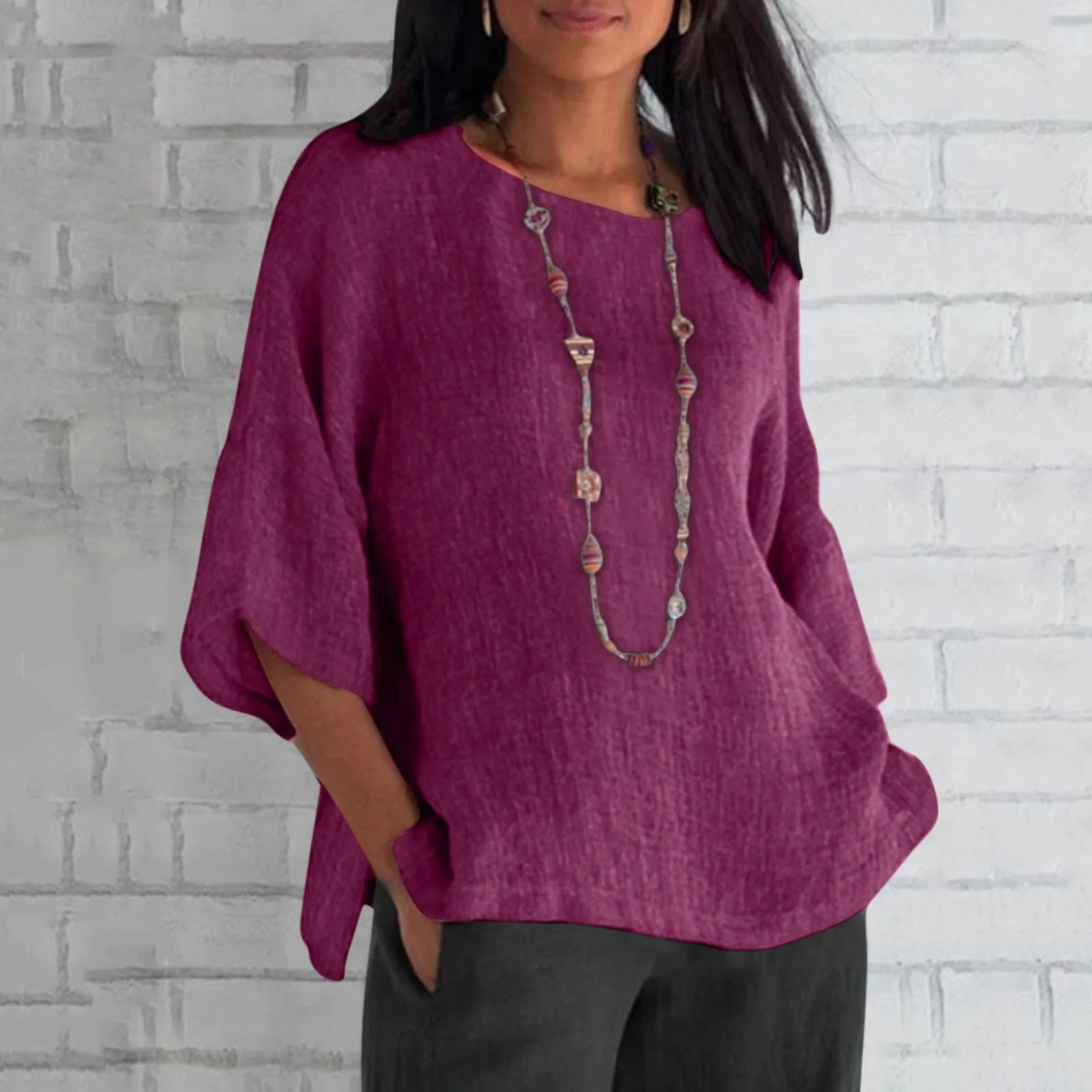 BreezeCotton Losse T-Shirt Tops voor Vrouwen