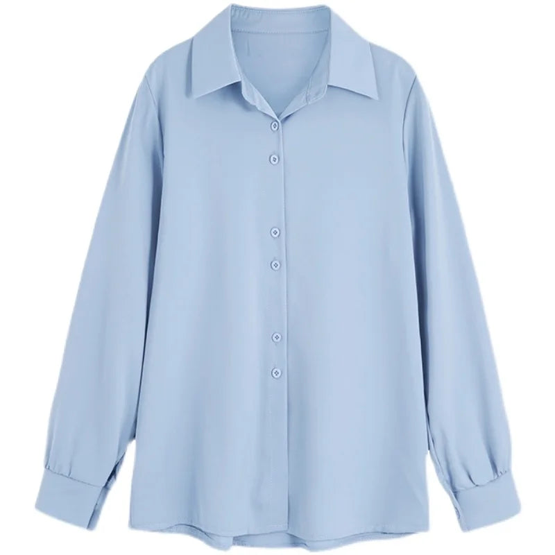 Lente-Herbst Chiffon Bluse für Damen - Stilvoller Komfort von ModaDame