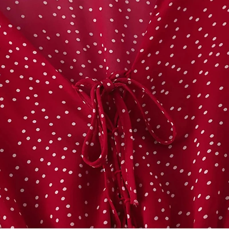 Sommerliche Eleganz Vintage Polka Dot Jumpsuit 2024