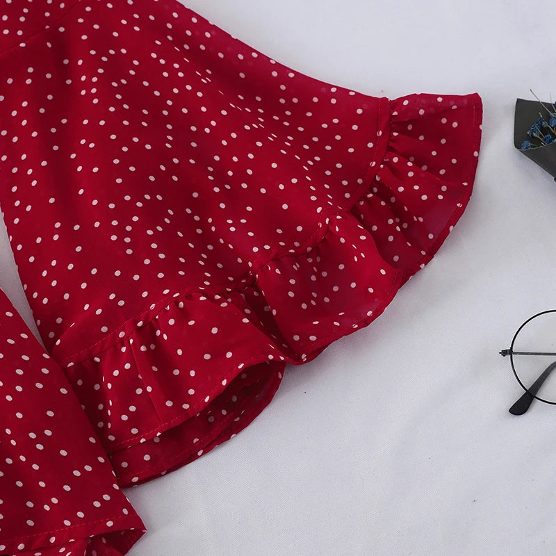 Sommerliche Eleganz Vintage Polka Dot Jumpsuit 2024