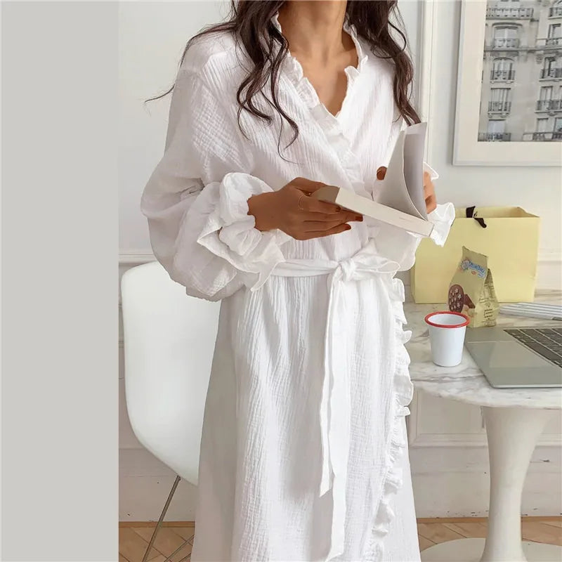 Spring Glow-Lange Mouw Nachtkleding Voor Dames