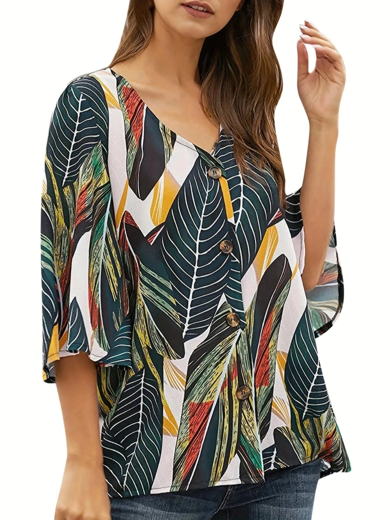 SoleilGlow Botanische Blouse de Rêve