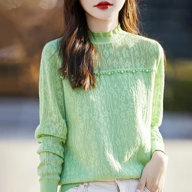 Blouse Luxe Kant pour Dames