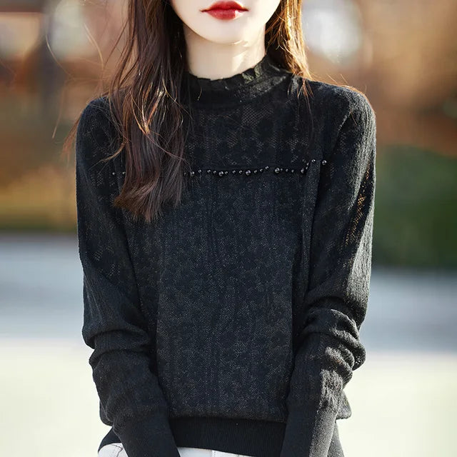 Blouse Luxe Kant pour Dames