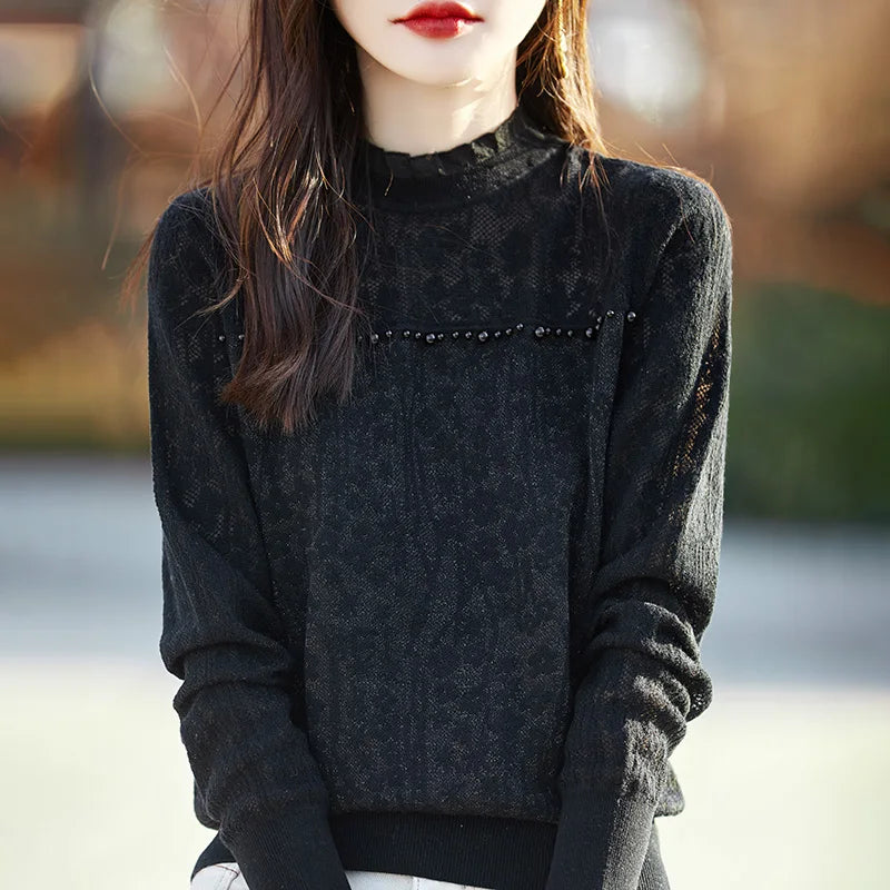 Blouse Luxe Kant pour Dames