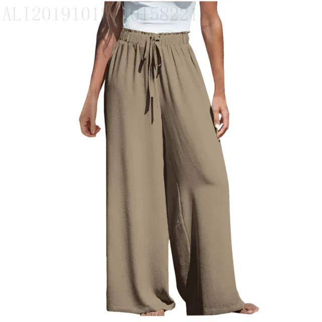 Zomerse Stijlvolle Wijde Broek van Bloesemvrouw