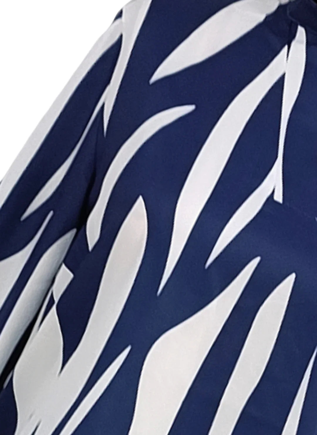 Voorjaar/Zomer Gedrukte Blouse met Lange Mouwen