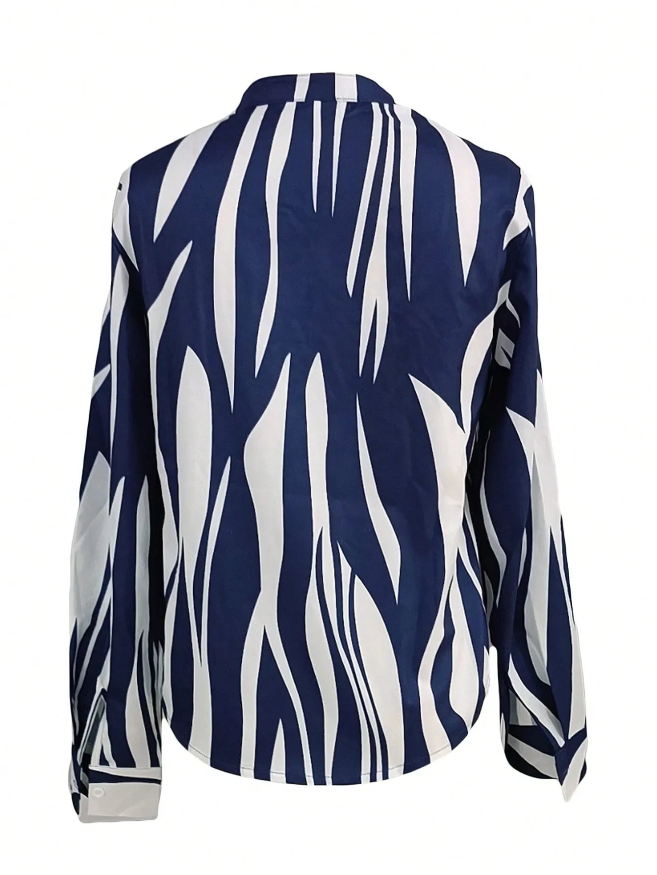 Voorjaar/Zomer Gedrukte Blouse met Lange Mouwen