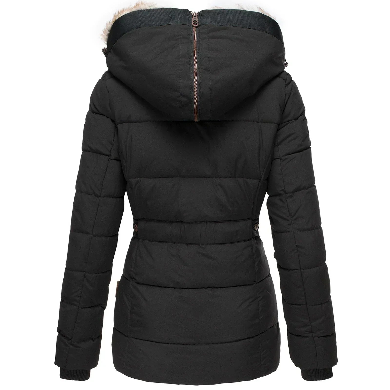 SnowCharm Luxe Giacca Invernale Foderata in Pelliccia