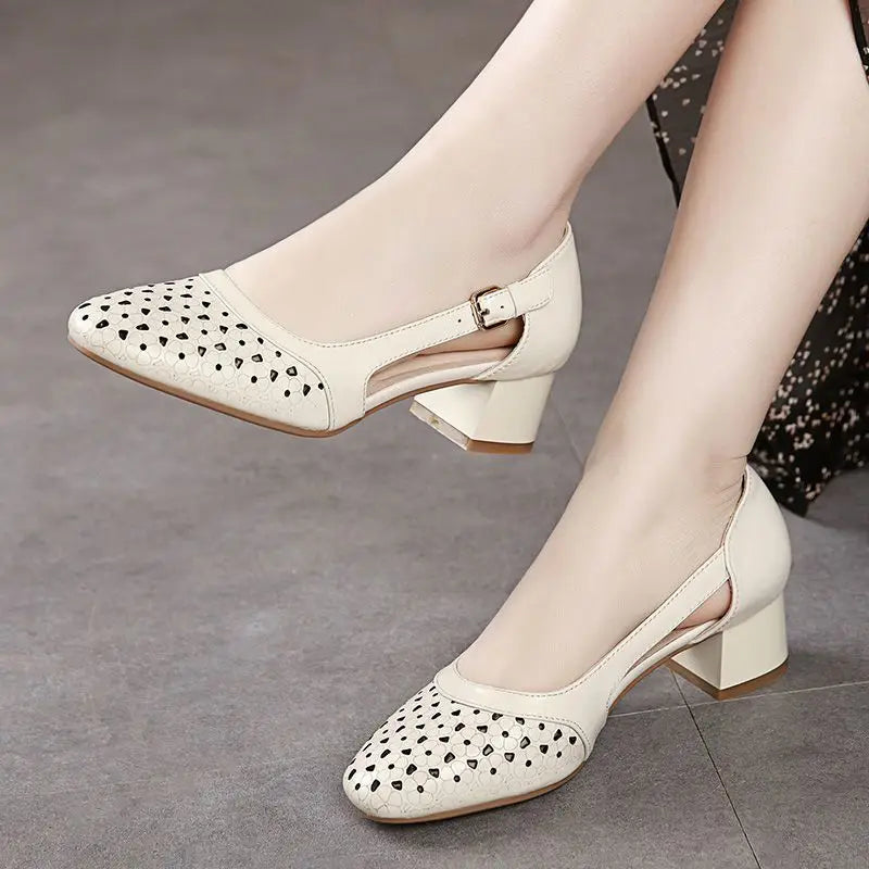 Elegant Steps Summer Leather Sandals