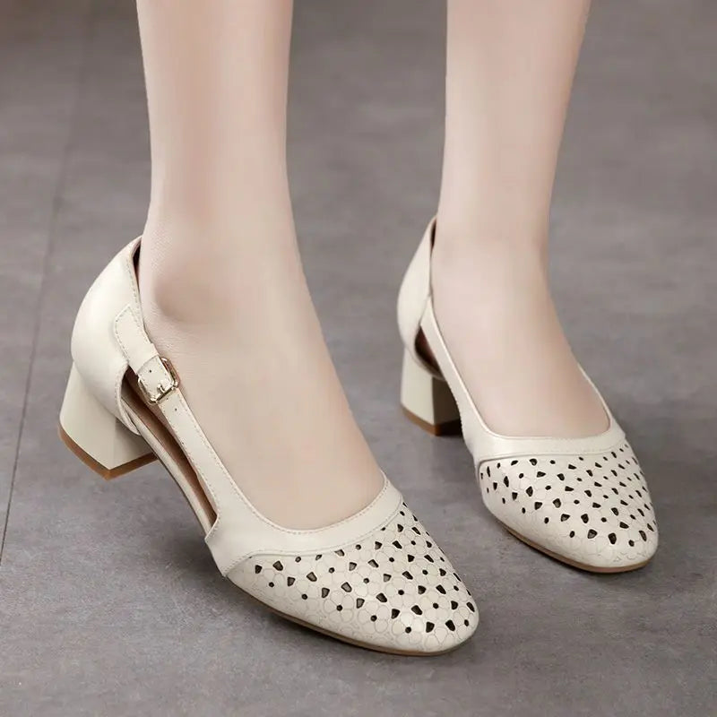Elegant Steps Summer Leather Sandals