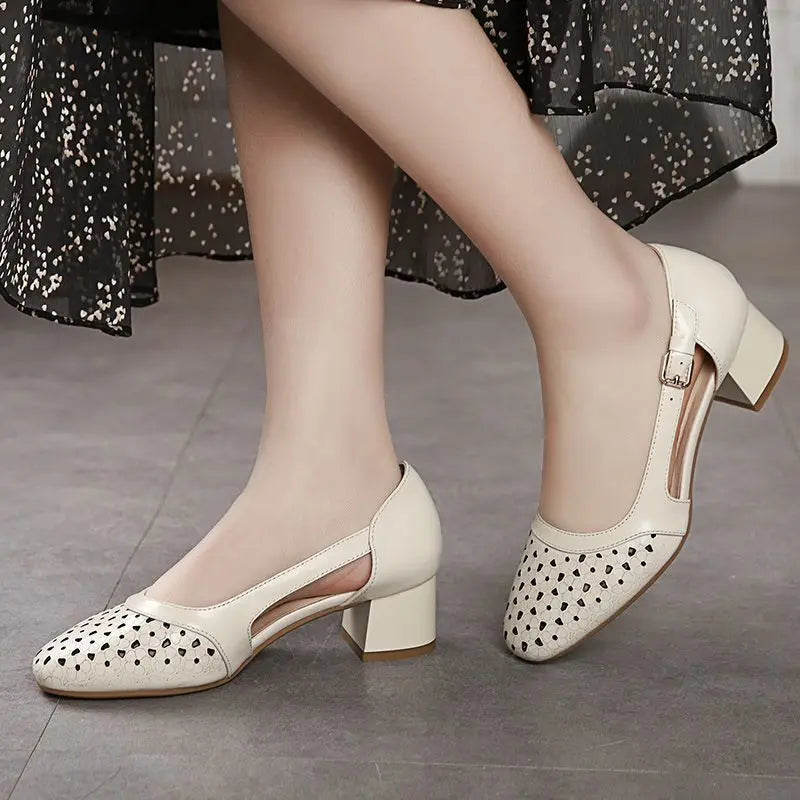 Elegant Steps Summer Leather Sandals