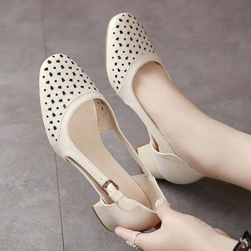Elegant Steps Summer Leather Sandals