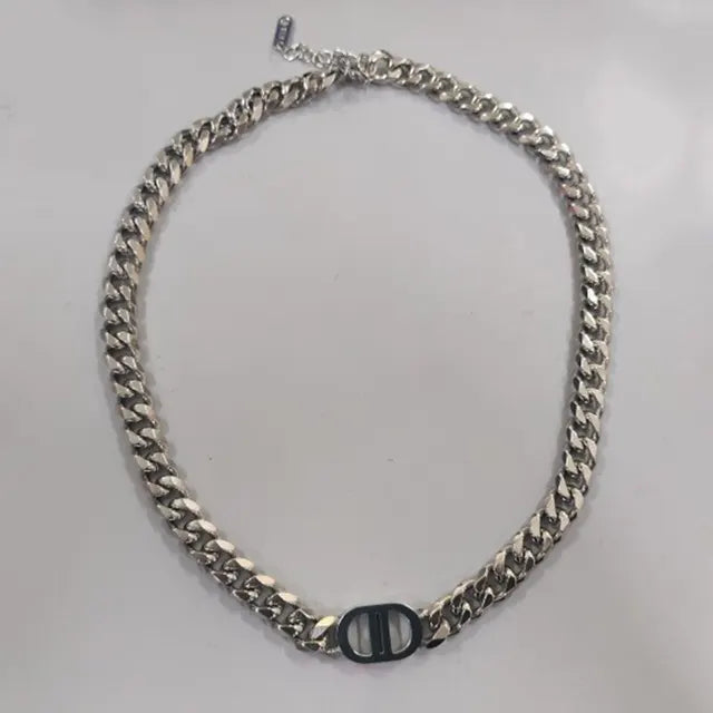 Stijlvolle Letter D Choker Ketting