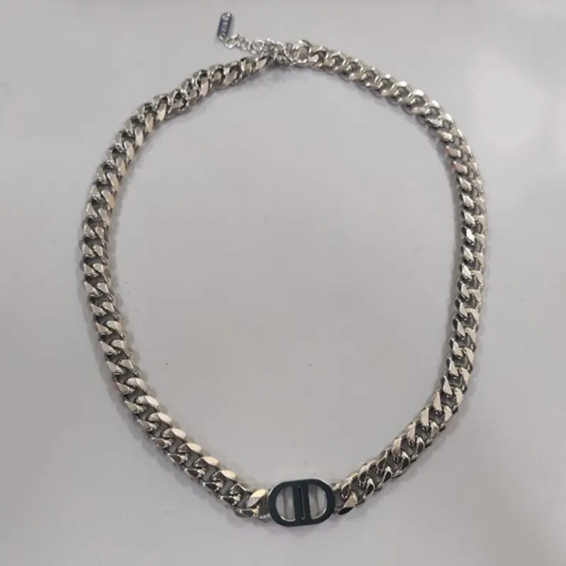 Stijlvolle Letter D Choker Ketting