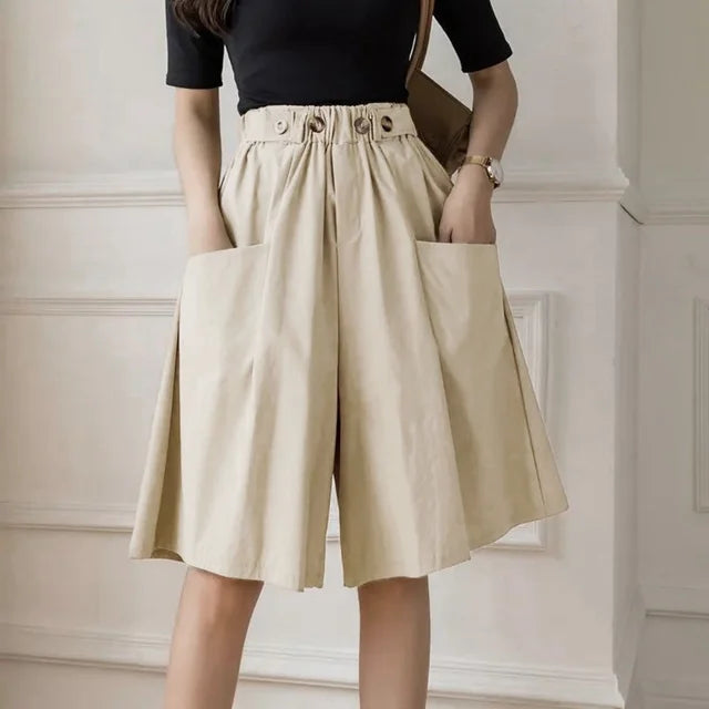 Trendy All-Match Hoge Taille Shorts