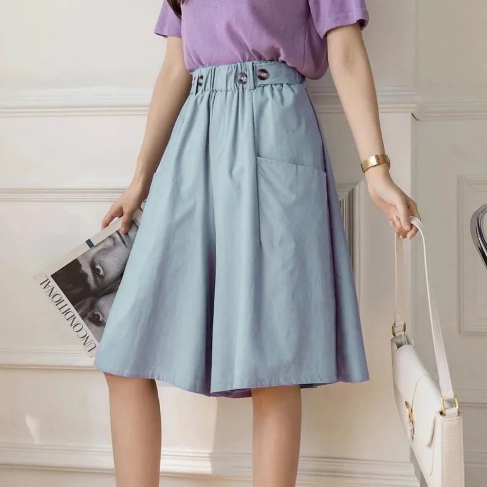 Trendy All-Match Hoge Taille Shorts