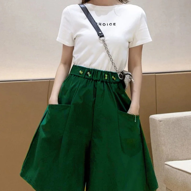 Trendy All-Match Hoge Taille Shorts