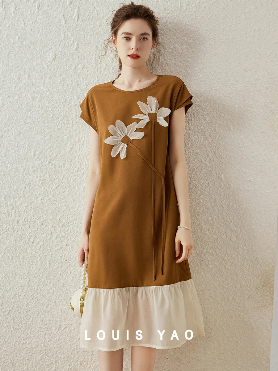Louis Yao Zomerjurk met 3D Bloemenprint