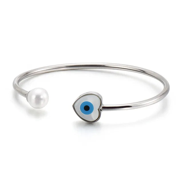 FortunaGlow Turkish Evil Eye Charm Bracelet