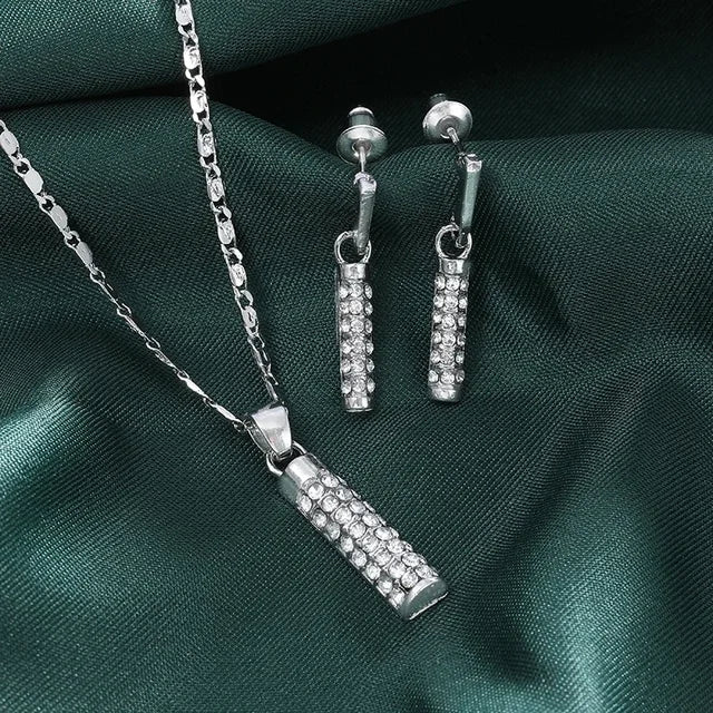 Ensemble de bijoux de mode de luxe avec étoiles en diamant éclatantes