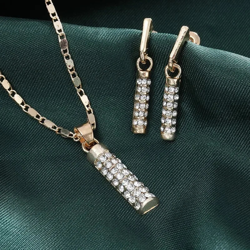 Ensemble de bijoux de mode de luxe avec étoiles en diamant éclatantes