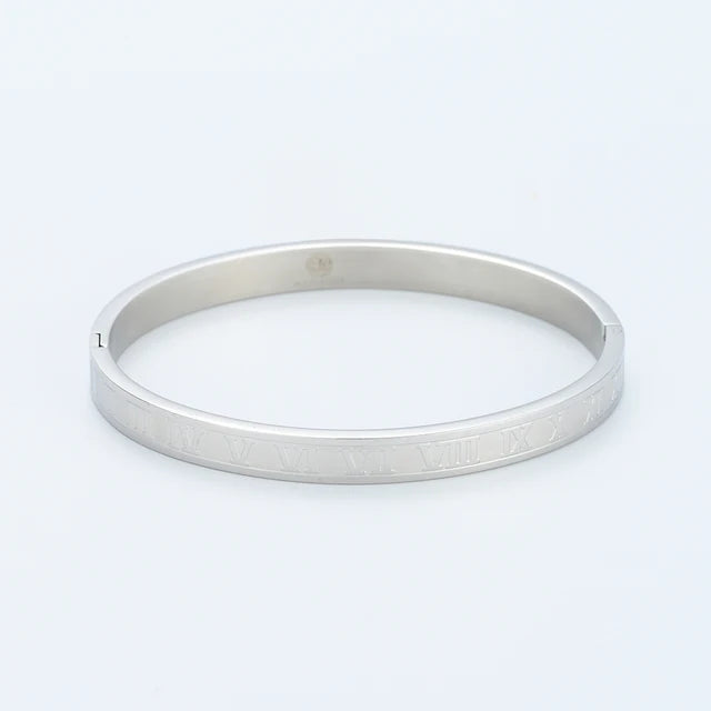 Gouden Gloed Luxe Roestvrijstalen Romeinse Armband